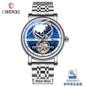 CHENXI 8871 Fashion Hollow Full Automatic Watch
Stainless Steel Waterproof Luminous Tourbillon