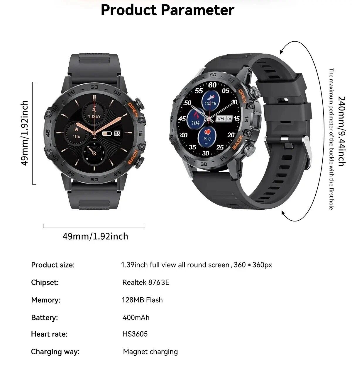 LIGE 2023 Top Selling Outdoor Smart Watch - BW1846B