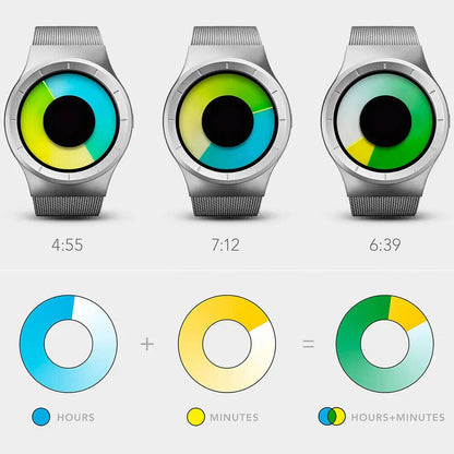 Geekthink - Atemberaubende Quarzuhr mit innovativem Design