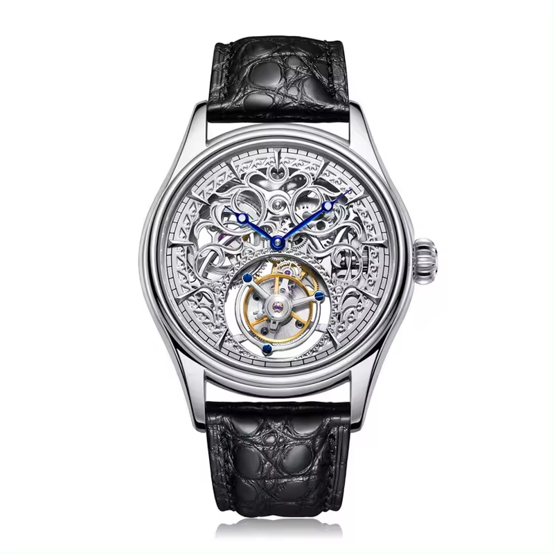 ENLOONG Skeleton Infinite Real Flying Tourbillon Mechanical Watch ELT2101