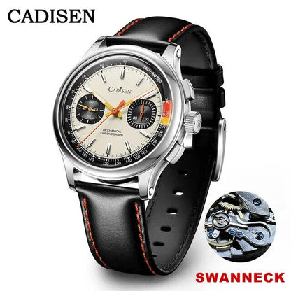 CADISEN Uhr  mit Chronograph & Seagull ST19 Uhrwerk