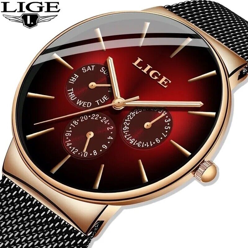 LIGE Quarz Armbanduhr LG9936B