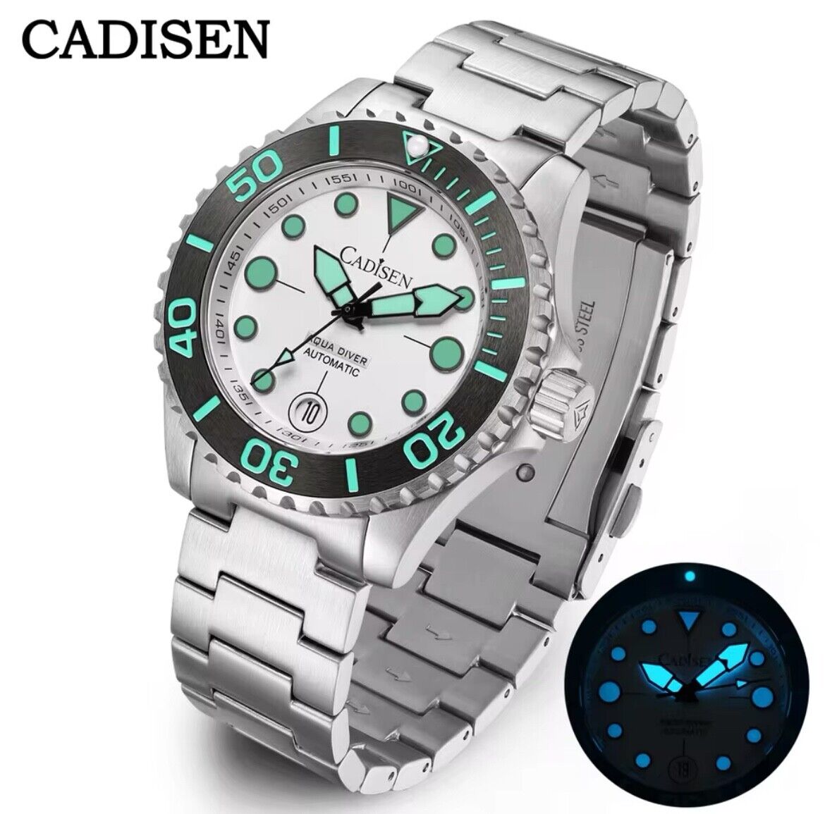 CADISEN AQUA DIVER Modell 2024 C8232MWWW mit NH35A Uhrwerk