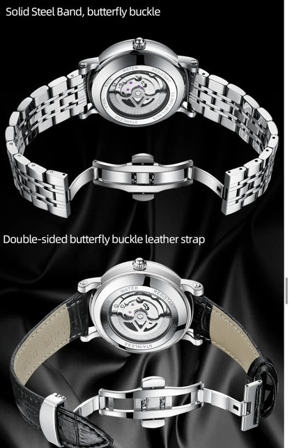 CHENXI 8871 Fashion Hollow Full Automatic Watch
Stainless Steel Waterproof Luminous Tourbillon