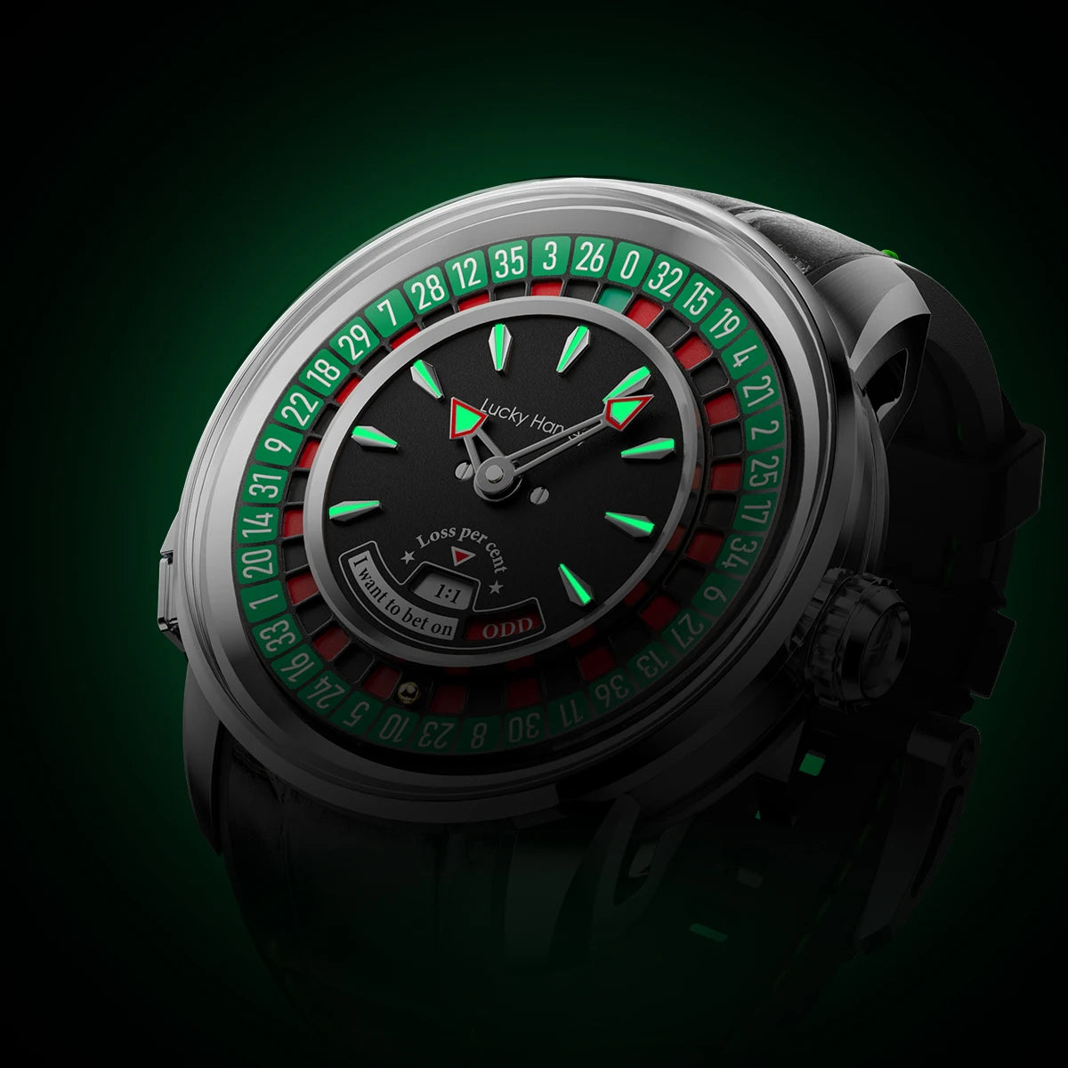 LUCKY HARVEY Player Series Roulette Automatikuhr - Michas.Zeithaus