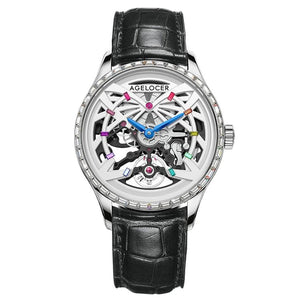 Agelocer Popular Men Automatic Watch Mechanical Movement Skeleton version - Michas.Zeithaus