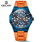 GELATU 6006 Waterproof Rubber Strap Automatic Mechanical Watch - Michas.Zeithaus