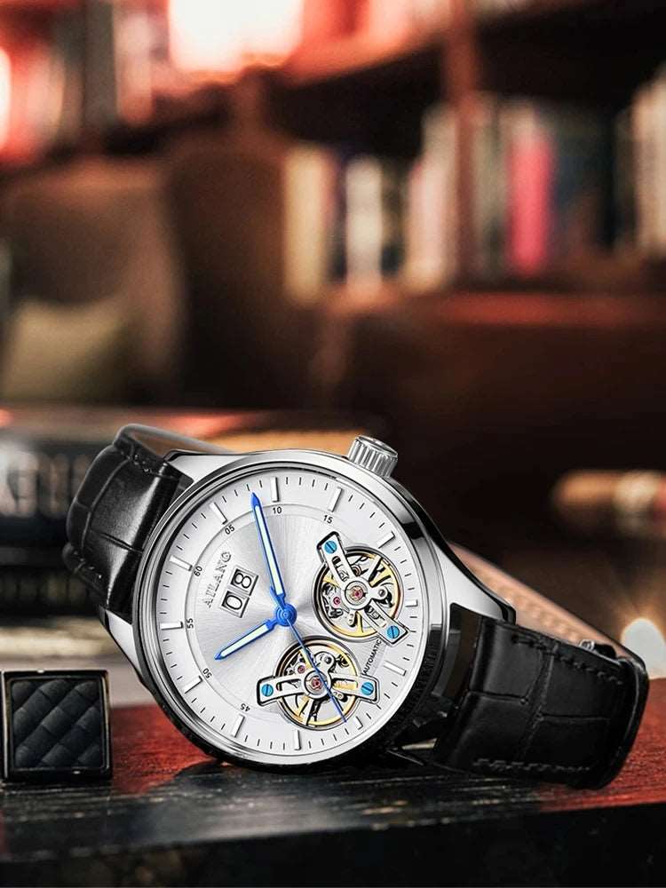 Ailang 8825 Automatic Mechanical Watch Luminous hands + Calendar - Michas.Zeithaus