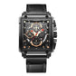 ****LIGE New Watch Men + Chronograph Waterproof Square LG8935 - Michas.Zeithaus