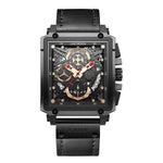 ****LIGE New Watch Men + Chronograph Waterproof Square LG8935 - Michas.Zeithaus