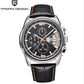 Pagani Design 3306 Luxury Leather Strap Multifunction Quartz Watch+ Chronograph - Michas.Zeithaus