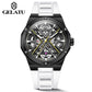 GELATU 6006 Waterproof Rubber Strap Automatic Mechanical Watch - Michas.Zeithaus