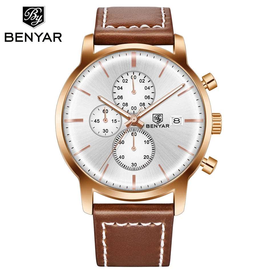 BENYAR 5146 Casual Fashion Quartz Chronograph Watch - Michas.Zeithaus