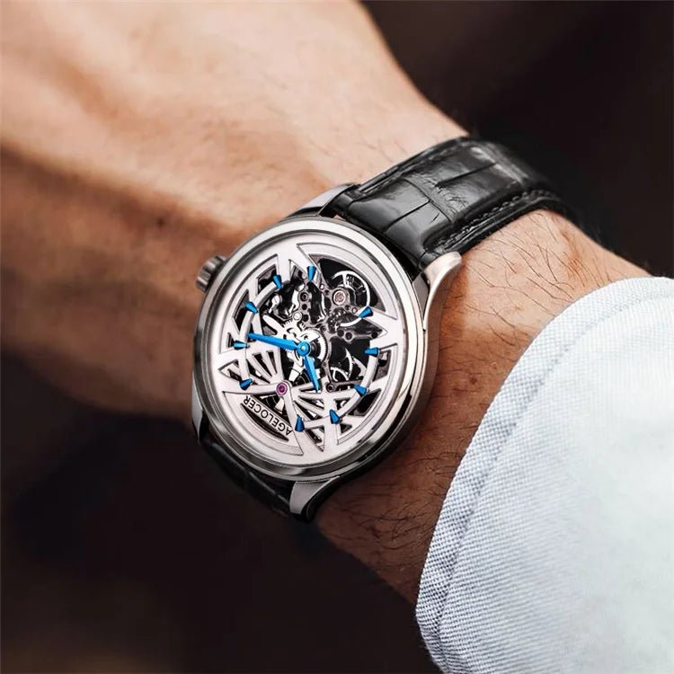 Agelocer Popular Men Automatic Watch Mechanical Movement Skeleton version - Michas.Zeithaus