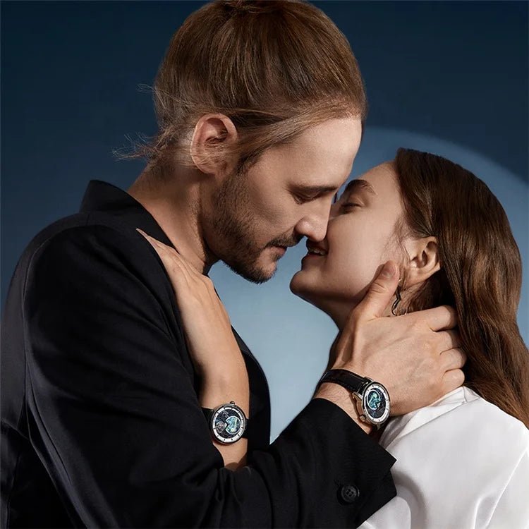 Agelocer Moon Phase Mechanical Movement Automatic Watch Couple Pair Watches - Michas.Zeithaus