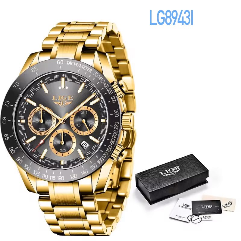 **** Neu im Sortiment: Lige Quarzuhr LG8943 mit Chronograph in 4 Varianten - Michas.Zeithaus