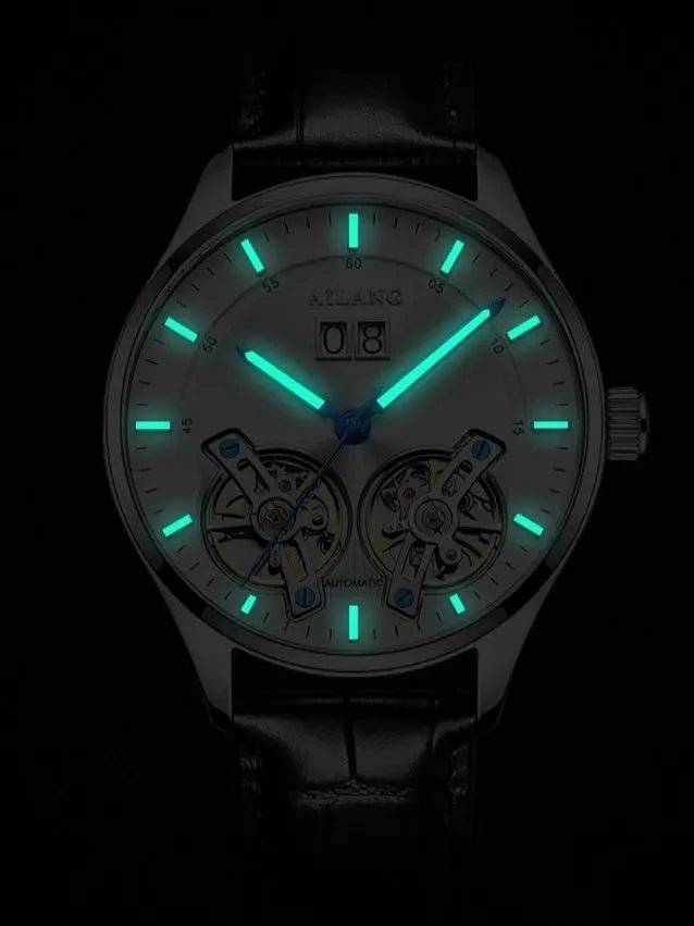 Ailang 8825 Automatic Mechanical Watch Luminous hands + Calendar - Michas.Zeithaus