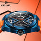 GELATU 6006 Waterproof Rubber Strap Automatic Mechanical Watch - Michas.Zeithaus