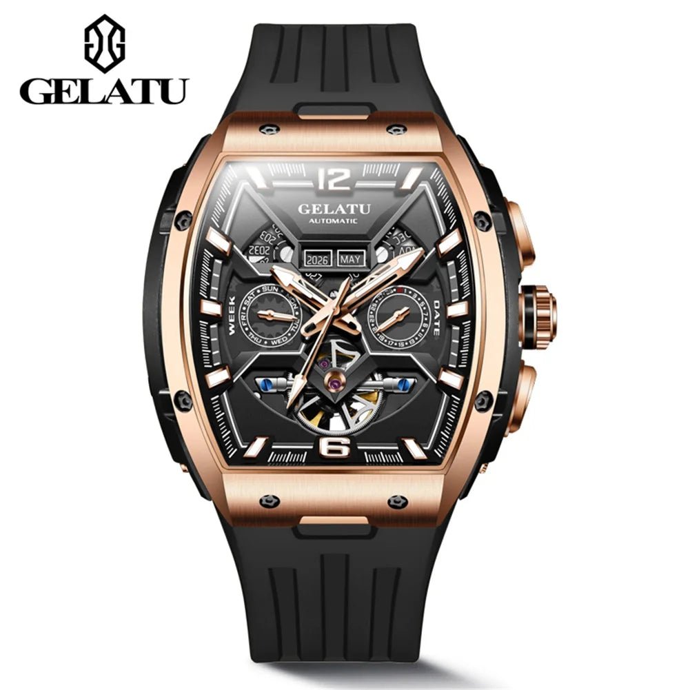 GELATU 6013 Hot Selling Exclusive movement design Mechanical Tourbillon Watch - Michas.Zeithaus