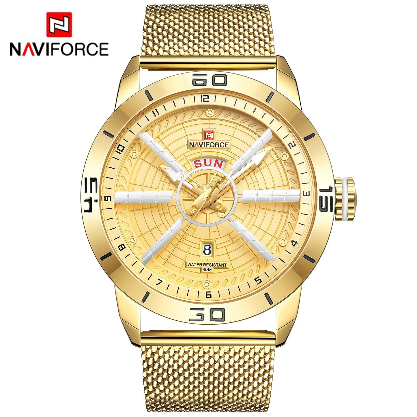 A Deal Naviforce 9155 Casual Quartz Watch For Men - Michas.Zeithaus