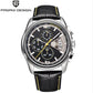 Pagani Design 3306 Luxury Leather Strap Multifunction Quartz Watch+ Chronograph - Michas.Zeithaus