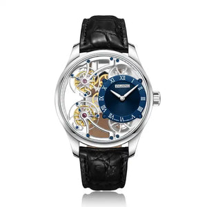 ENLOONG Luxus Skeleton Doppel- Tourbillon Automatikuhr