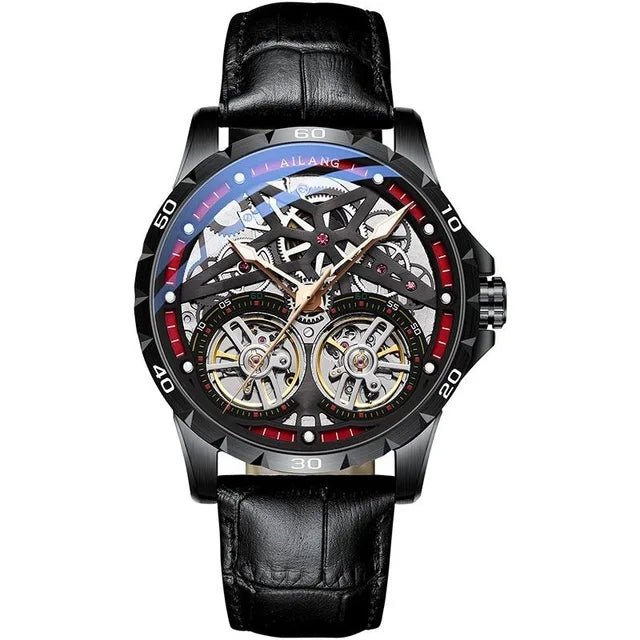 Ailang 8826 Hollow Men Watch with Automatic Mechanical Movement - Michas.Zeithaus