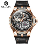 GELATU 6015 Skeleton Luxury Tourbillon Waterproof Automatic Watch - Michas.Zeithaus