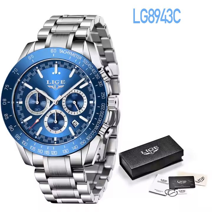 **** Neu im Sortiment: Lige Quarzuhr LG8943 mit Chronograph in 4 Varianten - Michas.Zeithaus