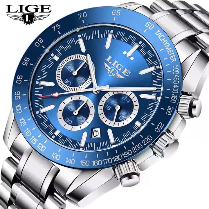 **** Neu im Sortiment: Lige Quarzuhr LG8943 mit Chronograph in 4 Varianten - Michas.Zeithaus