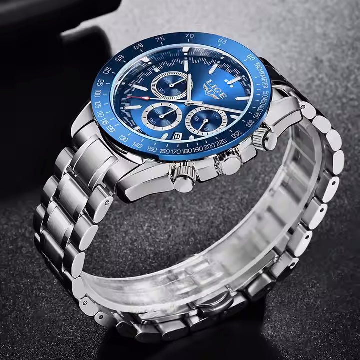 **** Neu im Sortiment: Lige Quarzuhr LG8943 mit Chronograph in 4 Varianten - Michas.Zeithaus