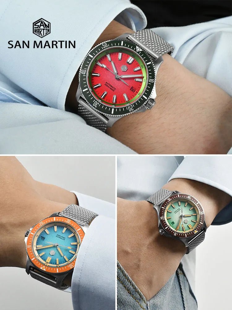 San Martin SN0118 40mm Taucheruhr im originellen Design mit NH35 Uhrwerk - Michas.Zeithaus