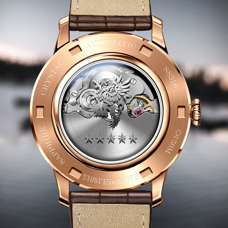 LOBINNI Model 18015 Luxury Automatic Mechanical watch