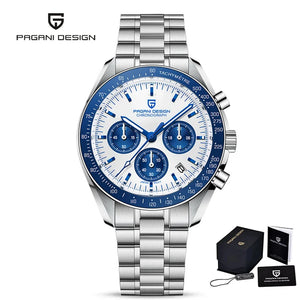 PAGANI DESIGN Quartz Watch For Men Automatic Date Speed Chronograph - Michas.Zeithaus