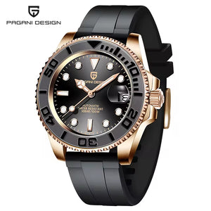 2023  New Luxury Men Mechanical Wristwatch Stainless Steel Sapphire Automatic Watch 100M Waterproof Clock