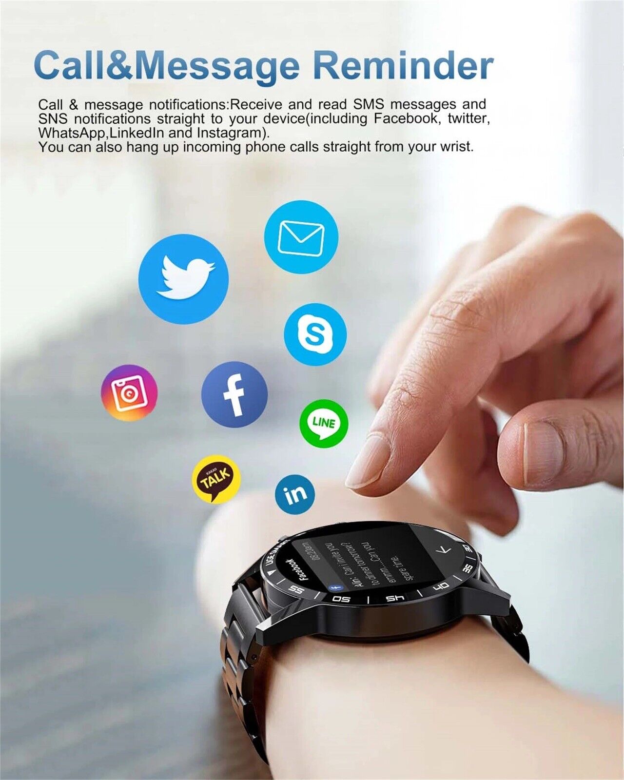 Lige Smartwatch ST2-B mit Fitness Tracker
