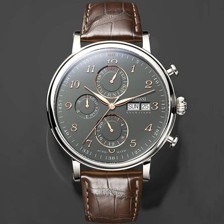 Luxury Brand LOBINNI Perpetual Calendar Automatic Mechanical Men's Watch L13019-9