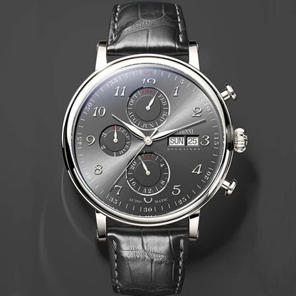 Luxury Brand LOBINNI Perpetual Calendar Automatic Mechanical Men's Watch L13019-9