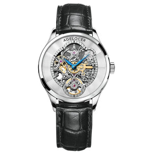 AGELOCER Women Automatic Mechanical Skeleton Design Watch - Michas.Zeithaus